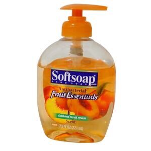 Softsoap Fruit Essentials Orchard Fresh Peach Scent 7.5 oz Partial 75% RARE